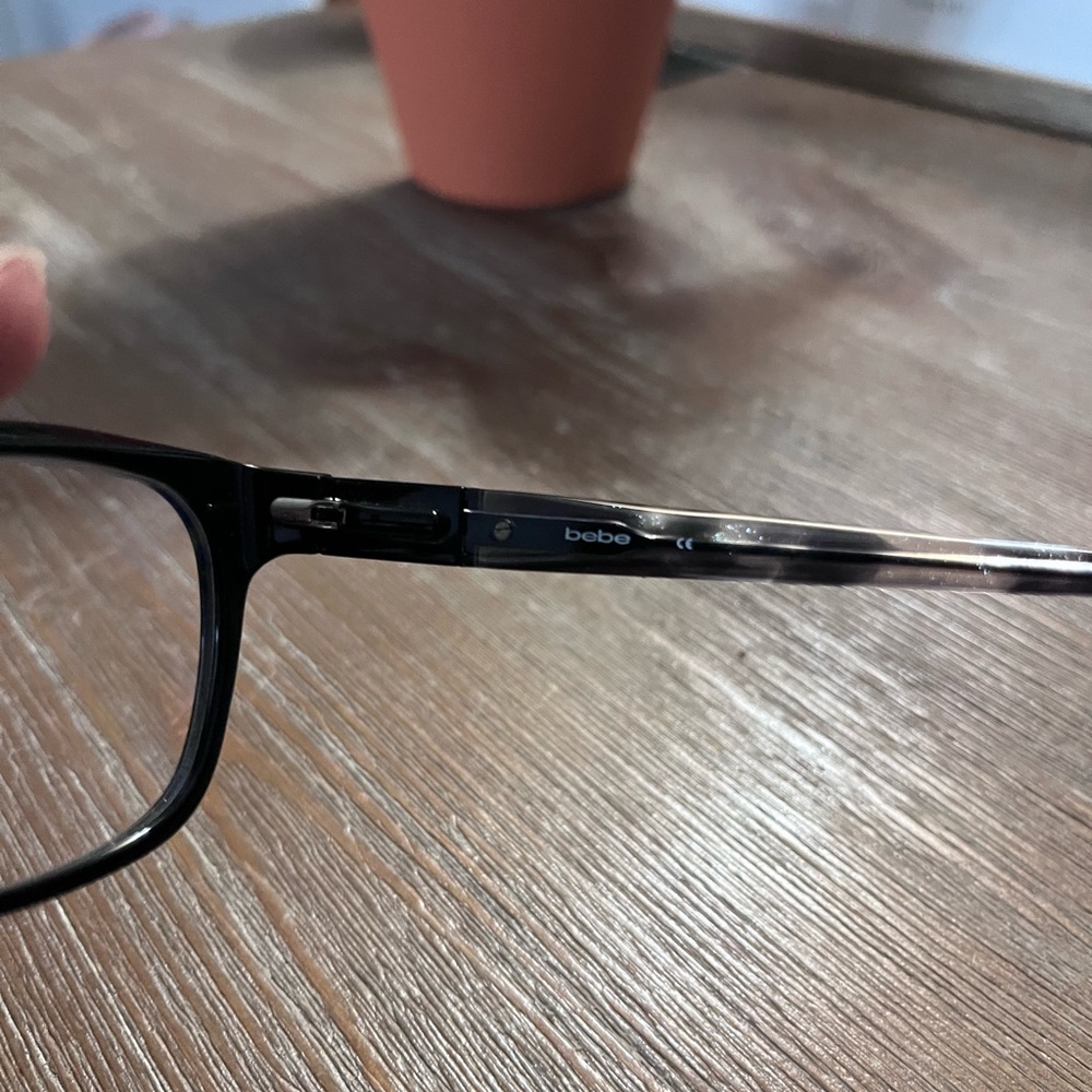 Bebe Black Rectangular Eyeglasses - image 4